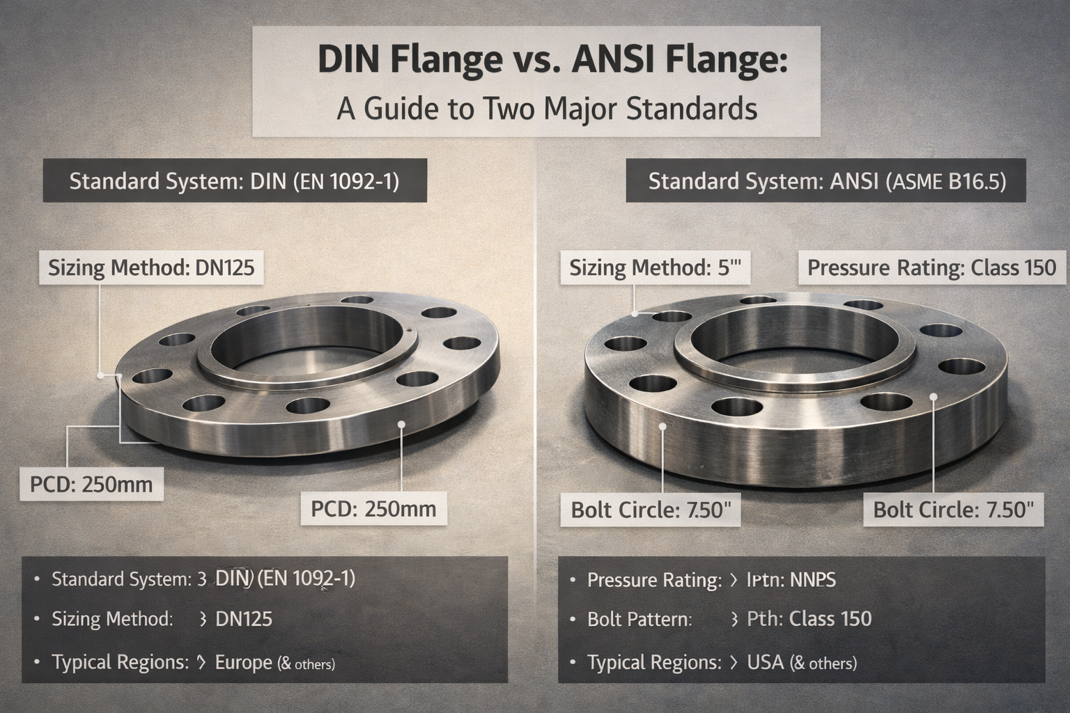 DIN Flange vs. ANSI Flange: A Guide to Two Major Standards